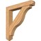 Ekena Millwork Funston Arts and Crafts Smooth Bracket w/ Offset Brace, Western Red Cedar, 7 1/2"W x 46"D x 46"H BKT0806X46X46FST03SWR - alternate 1